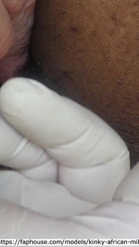 Kinky African MILF - Milking the Cow