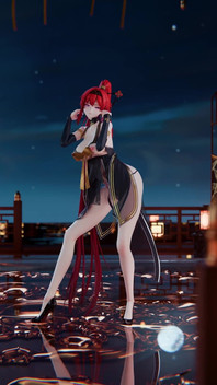 [mmd] butik Yinyin-bingbing tarian erotis Korea lingerie striptis cabul