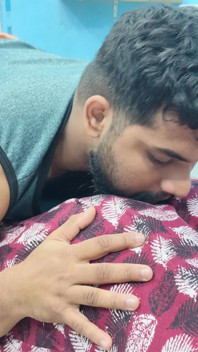 Ass Kiss Romance, Malayali Girl Hot Ass Kiss with Romance in Nighty