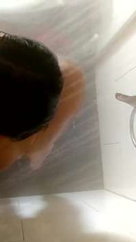 Couple recorded in the shower