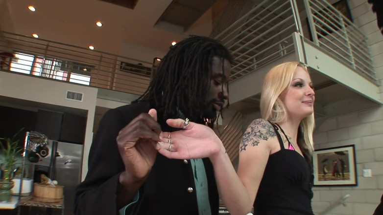 CBD Media Interracial: Tattooed 19 year old blonde teen gets her tight pussy fucked...
