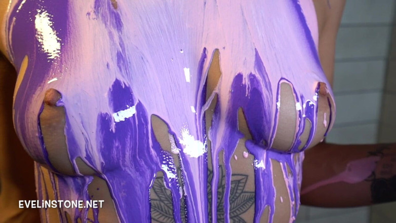 Evelin Stone: Titty Worship Liquid Latex Meditation