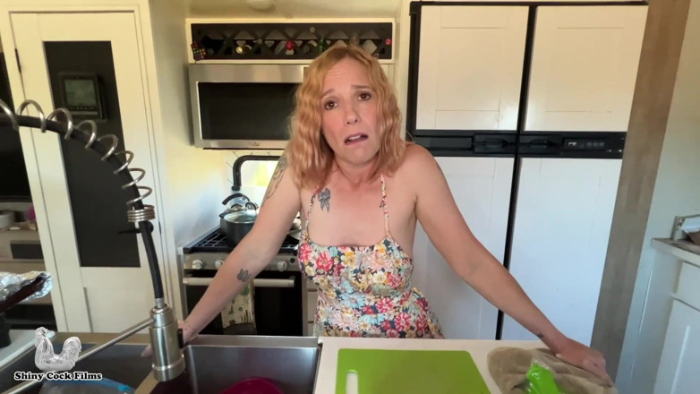 Jane Cane: Helping My Stepmom's Holiday Stress - Jane Cane, Shiny Cock Films