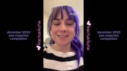 Kactus kutie: December 2023 Pee Compilation