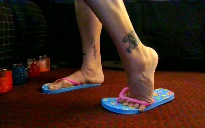 Abby Anna: Cotton Candy Flip Flop Foot Fetysz