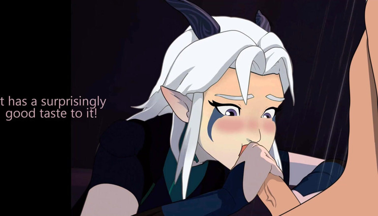 Sperman1998: Rayla hentai coaching masturbatoire (Le prince dragon)