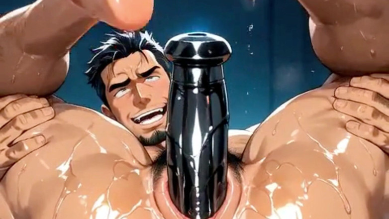 Trans-Men FTM Hentai: Inserimento Di Un Dildo Super Spesso Nell'animazione Ftm Pussyes Anime...