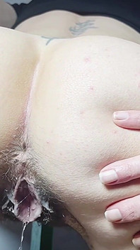 Kinky Table Rubbing for Teen Pussy and Shaking Orgasms While Home Alone