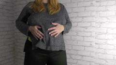 Milky Mari: Isteri hamil menunjukkan perut hamil dan buah dadanya yang hamil -...