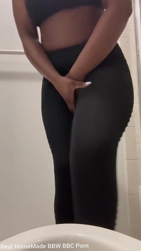 Desperate for a Wee Cutting My Legs Pissing POV in the Toilet