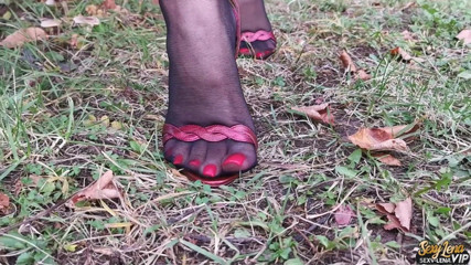 Goddess Lena: Mein nylon-laufsteg