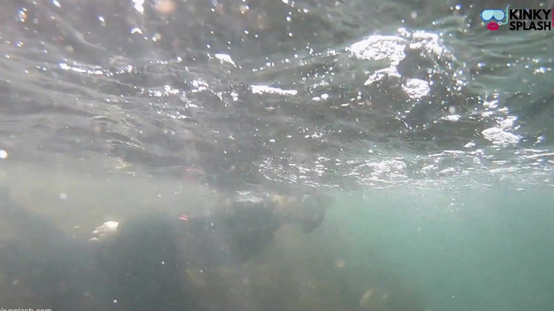 UKCuteGirl Lucy Lauren: 오픈 워터 프리다이브 울트라 롱 핀, 잠수복 및 스노클링 기어