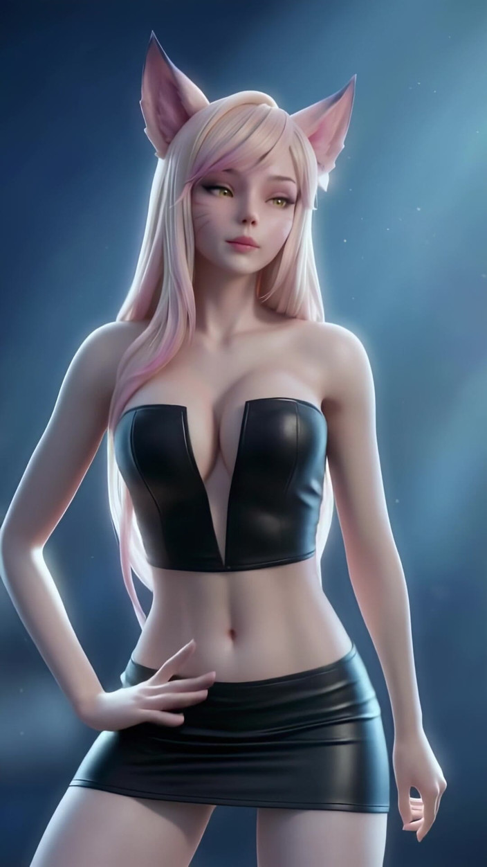 3D-Hentai Games: Ahri's sexy dans (de erwten met zwarte ogen - Boem Boom pow)