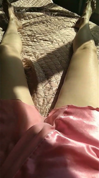 Russian Unshaven Pussy Sunbathes in the Sun and Touches Her Clitoris with Her Finger Ginnagg