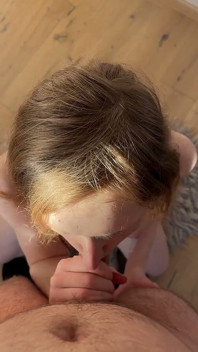 Sloppy Blowjob with Deepthroat and Cum in My Mouth