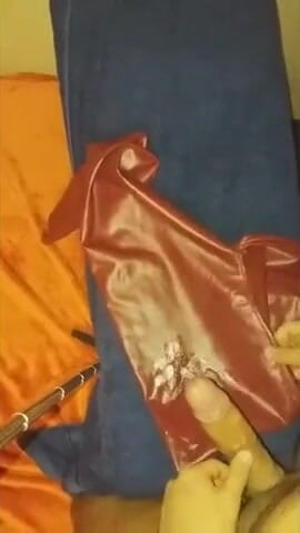 Naxy: Leather pants closeup fuck