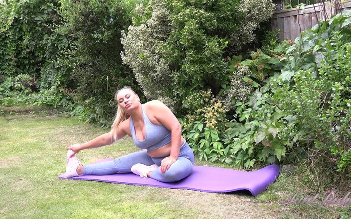Aunt Judy&#039;s: Ajjdys - Busty Blonde MILF Eva May - Hot Outdoor Yoga Workout