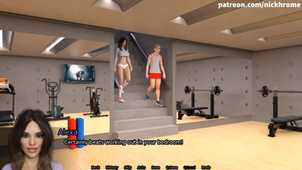 Visual Novels: Sexbot 29 - milf lame coño en el gimnasio