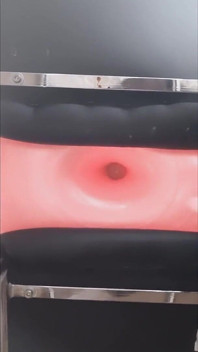 Exercise donut ball pumped