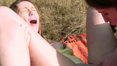 Outdoor Fucktivities: Busty babe takes it had from her slutty girlfriend