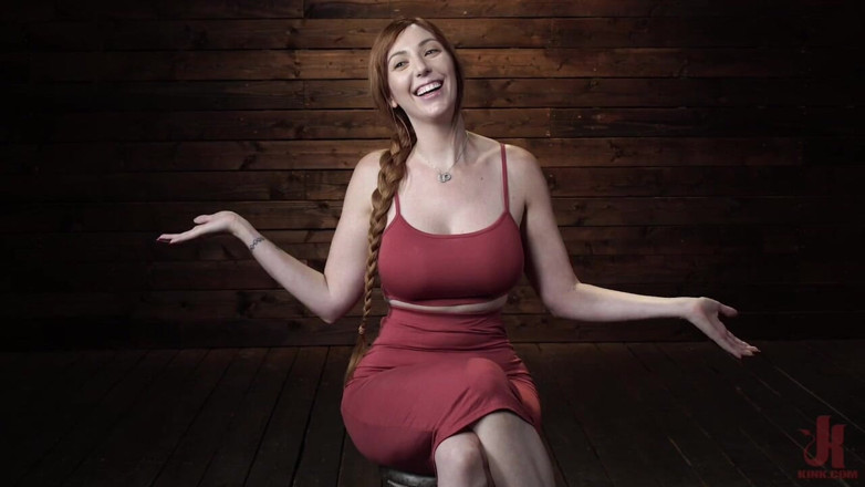 Kink: Lauren Phillips: Helpless Redhead in Bondage Made to Cum