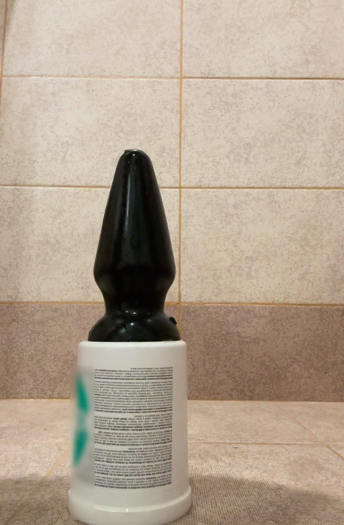 Weird-bisex: Huge Butt Plug Fucking Sloppy Anal Gape Pierced 10mm Apadravya Cock