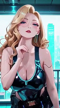 Cyber Awakening: the Blonde Warrior's Secret!