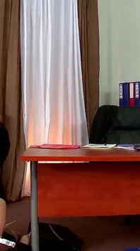 Blonde Secretary Bent Over Desk for Intense Office Pounding