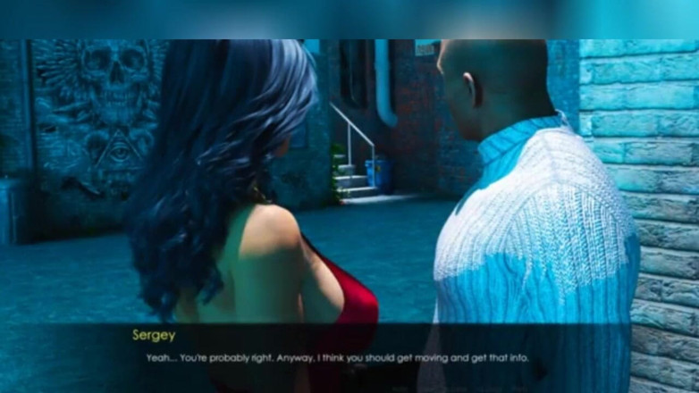 3DXXXTEEN2 Cartoon: Anna s'essaye au quartier rouge. Dessin animé porno en 3D, sexe