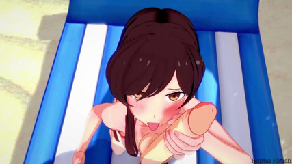 HentaiF3tish: Rental girlfriend: Chizuru gives great blowjob and rides at the...