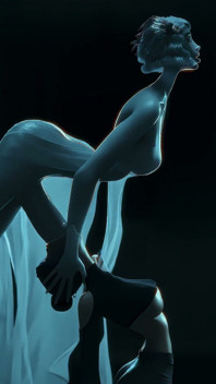 Riley the Ghost Gal Fucked by Futanari Big Dick Silver Lady - 3D Animation