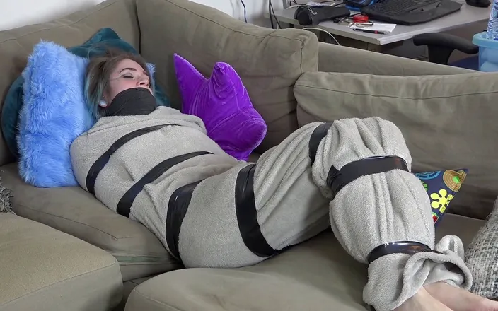 Restricting Ropes: Luna Grey - encased blanket