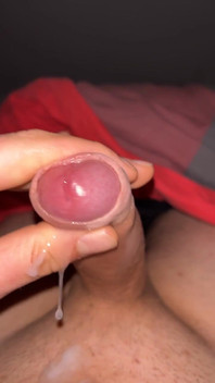 In the Evening Before Sleeping Nice Cumshot