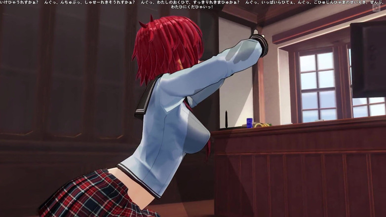 H3DC: 3d-hentai schmeckt schwanz im büro des regisseurs