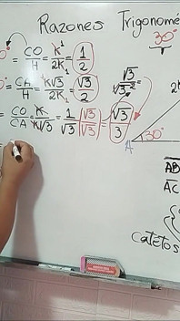 15 trigonométrie : angle 30 - ratios trigonométriques
