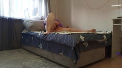 Mother-in-law Masturbates Her Hairy Pussy with Toys