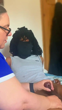 Nejlepší Babička BBC Edging Olejová Masáž Pro Kapající Obrovskou Nálož Spermatu