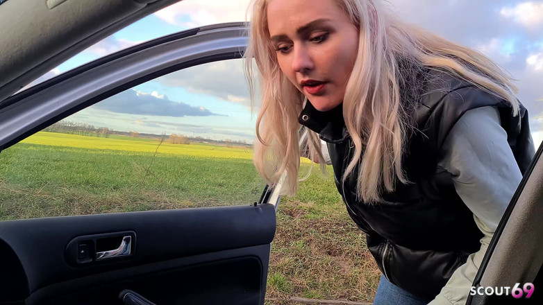 Scout69: German Blonde Hitchhiker Pick up and Get Risky POV Outdoor...