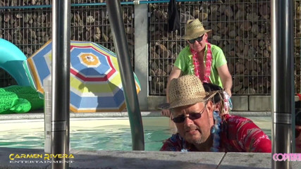 Domina Lady Vampira - SM Studio Femdom Empire: Carmen Rivera & Lady Vampira are celebrating a pool party with...