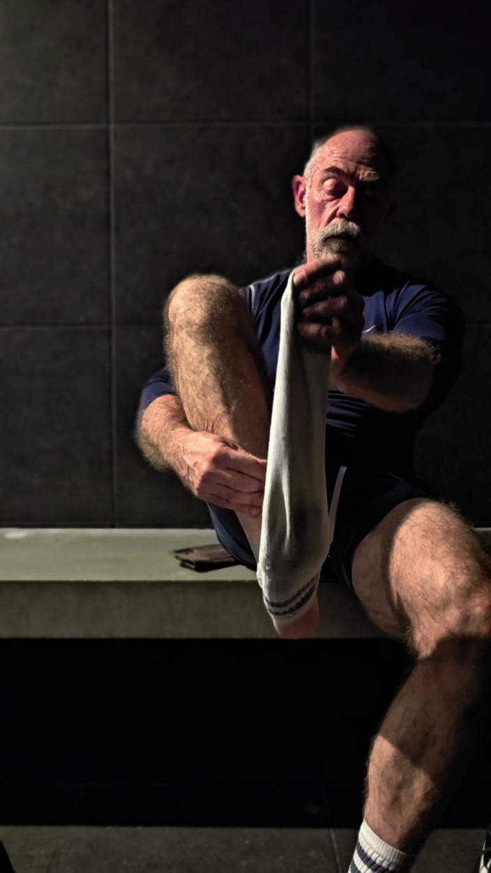 JackvanDean: Feet and Socks on Hairy Bear