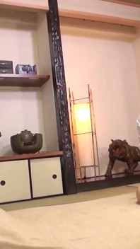 Shy D-cup Fujishima Yui Avoids His Eyes and Takes a Tatami Creampie