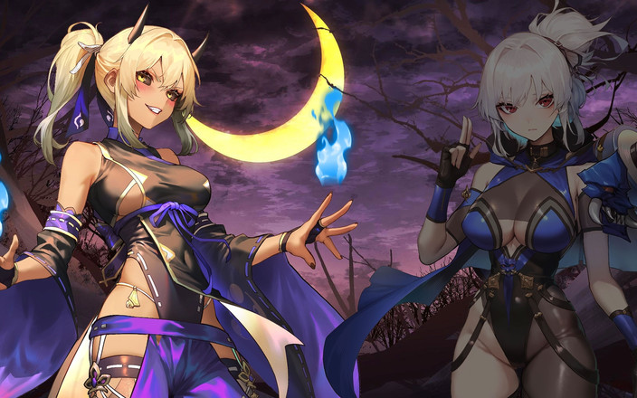 Adult Games by Andrae: Ep12: सेक्स दृश्य - मनारी बनाम कोप के दानव के बीच लड़ाई - अर्ध-दानव शिनोबी