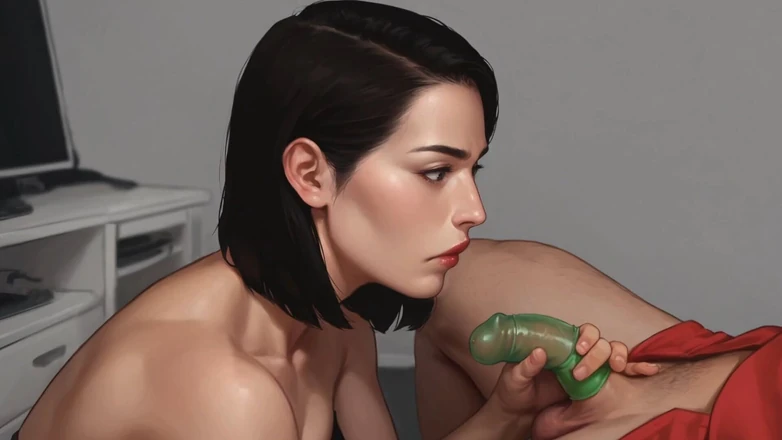 Lana Game plays: Con đĩ đang bú một con cu nhỏ với bao cao su...