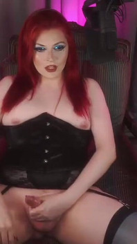Lubed up Shemale Cock