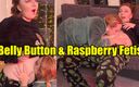 Arya Grander: Raspberry Fetish Tickling Belly Button Fetish (arya Grander and Kisica)