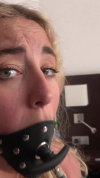 Zoey's Extreme Bondage Pump Gagged, Mouth Spreader Gagged, Tight Ropes and Cruel Hogtie!