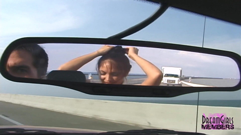 Dream Girls: Topless in my convertible going over a bridge