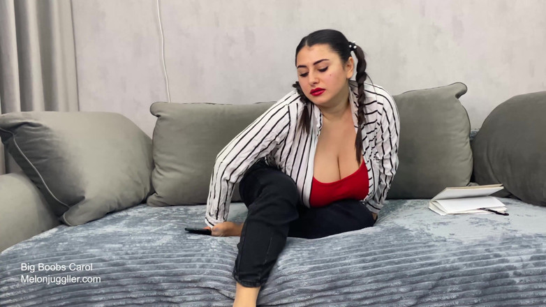 Melon Juggler: Huge boobs Carol is going to make you hard
