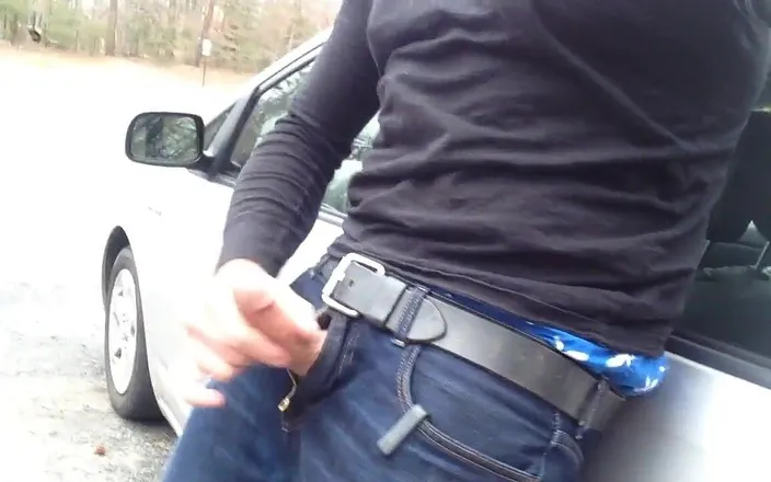 TJenner: Stroking My Cock and Cumming by the Car