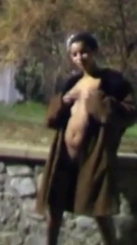 Nina Lisa: Lisa Peeing Outdoor in the Night